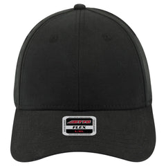OTTO 11-1204 ’OTTO Flex’ Fitted 6 Panel Low Profile Baseball Cap - Black