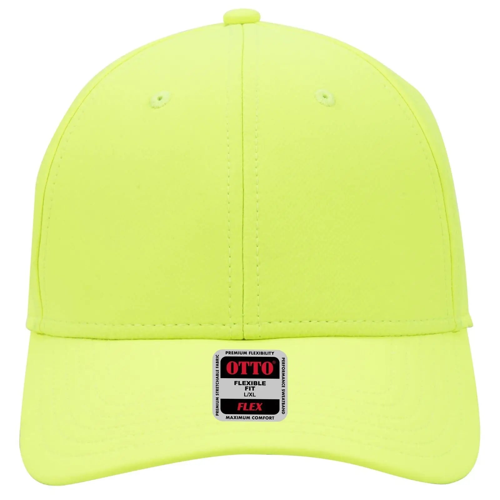 OTTO 11-1257 ’OTTO Flex’ Fitted Upf 50+ 6 Panel Low Profile Baseball Cap - N. Yellow