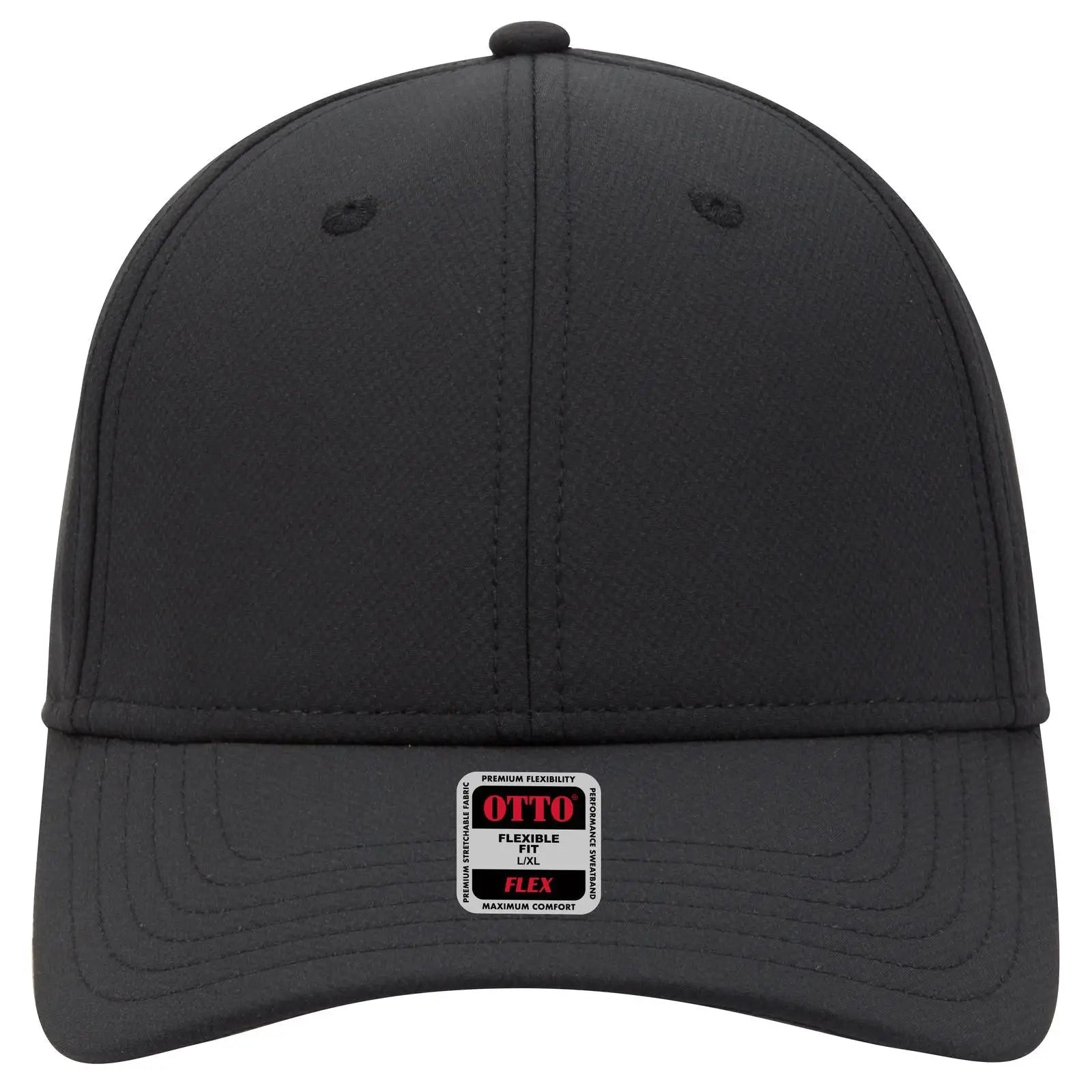 OTTO 11-1257 ’OTTO Flex’ Fitted Upf 50+ 6 Panel Low Profile Baseball Cap - Black