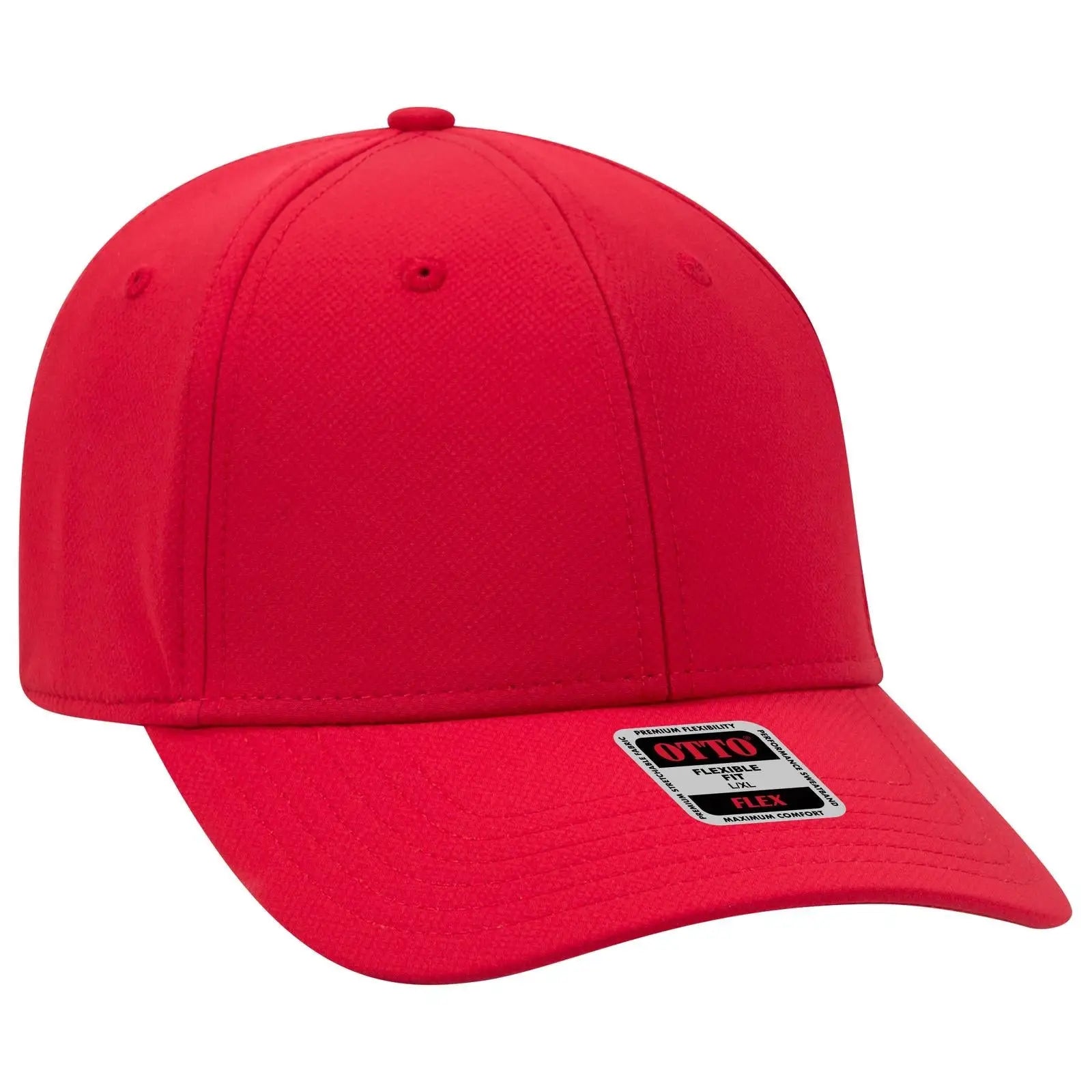 OTTO 11-1257 ’OTTO Flex’ Fitted Upf 50+ 6 Panel Low Profile Baseball Cap - Red