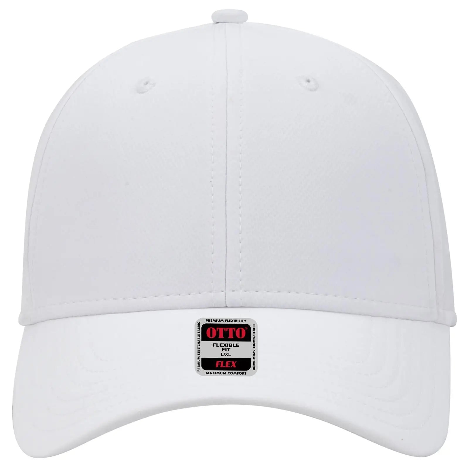 OTTO 11-1257 ’OTTO Flex’ Fitted Upf 50+ 6 Panel Low Profile Baseball Cap - White
