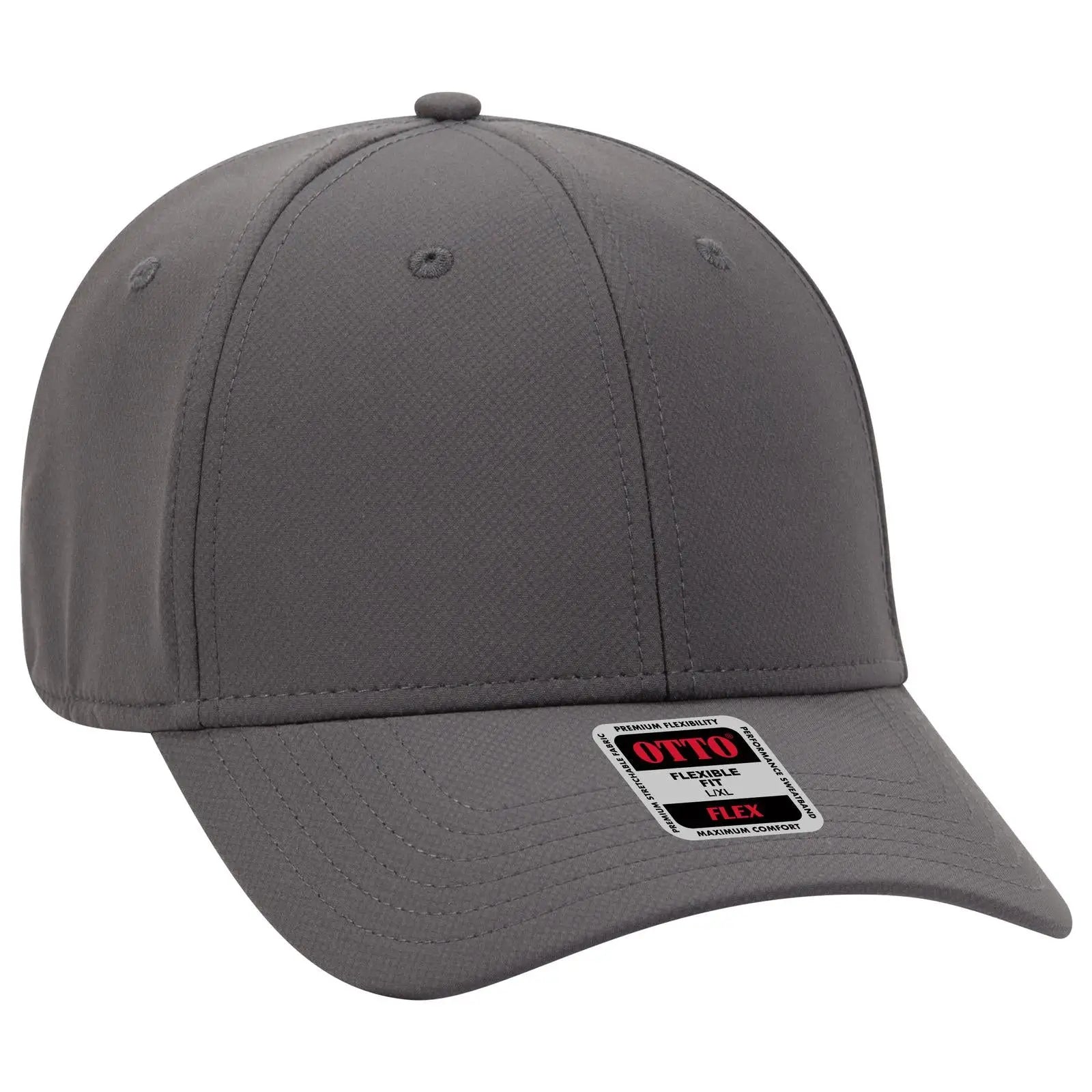 OTTO 11-1257 ’OTTO Flex’ Fitted Upf 50+ 6 Panel Low Profile Baseball Cap - Char. Gray