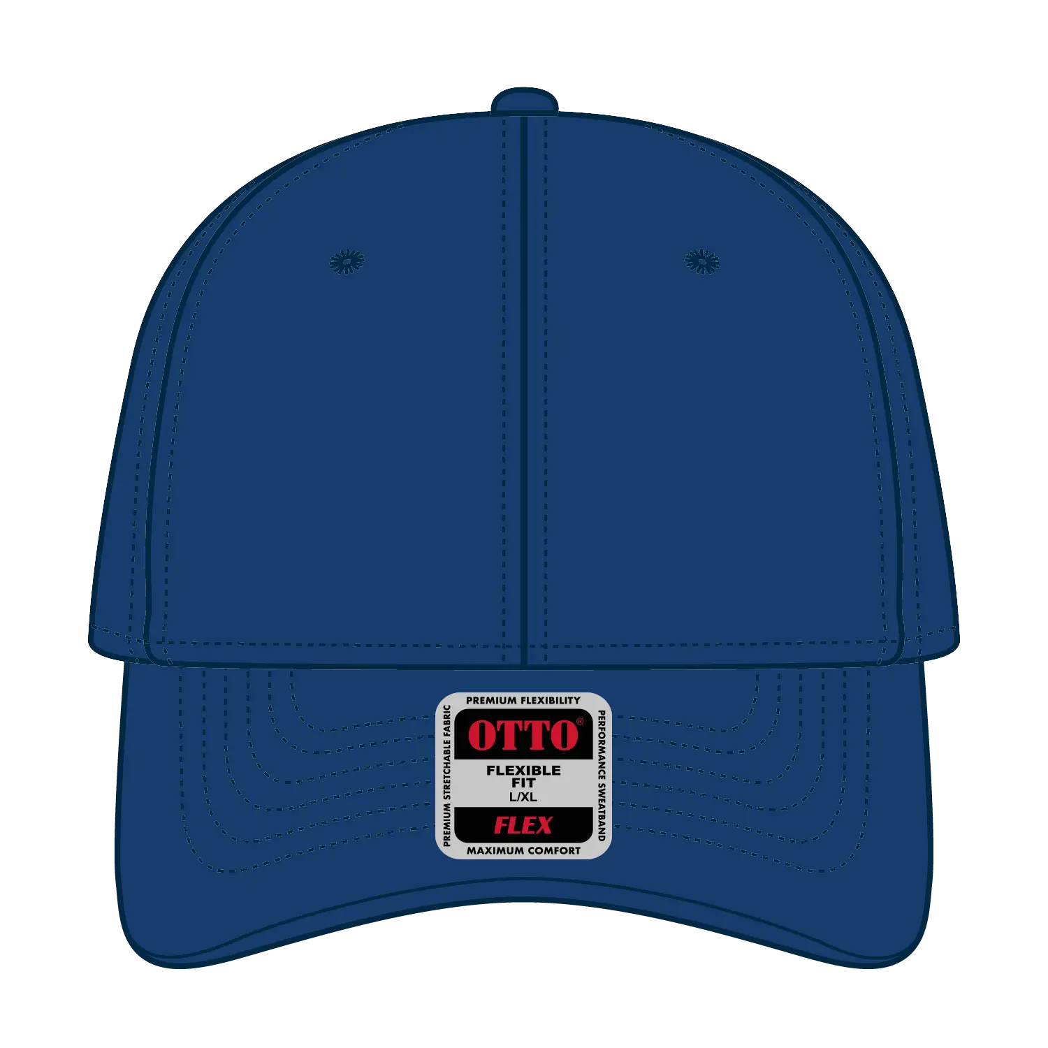 OTTO 11-1257 ’OTTO Flex’ Fitted Upf 50+ 6 Panel Low Profile Baseball Cap - Royal - Royal / 7 3/8’’ - 7 5/8’