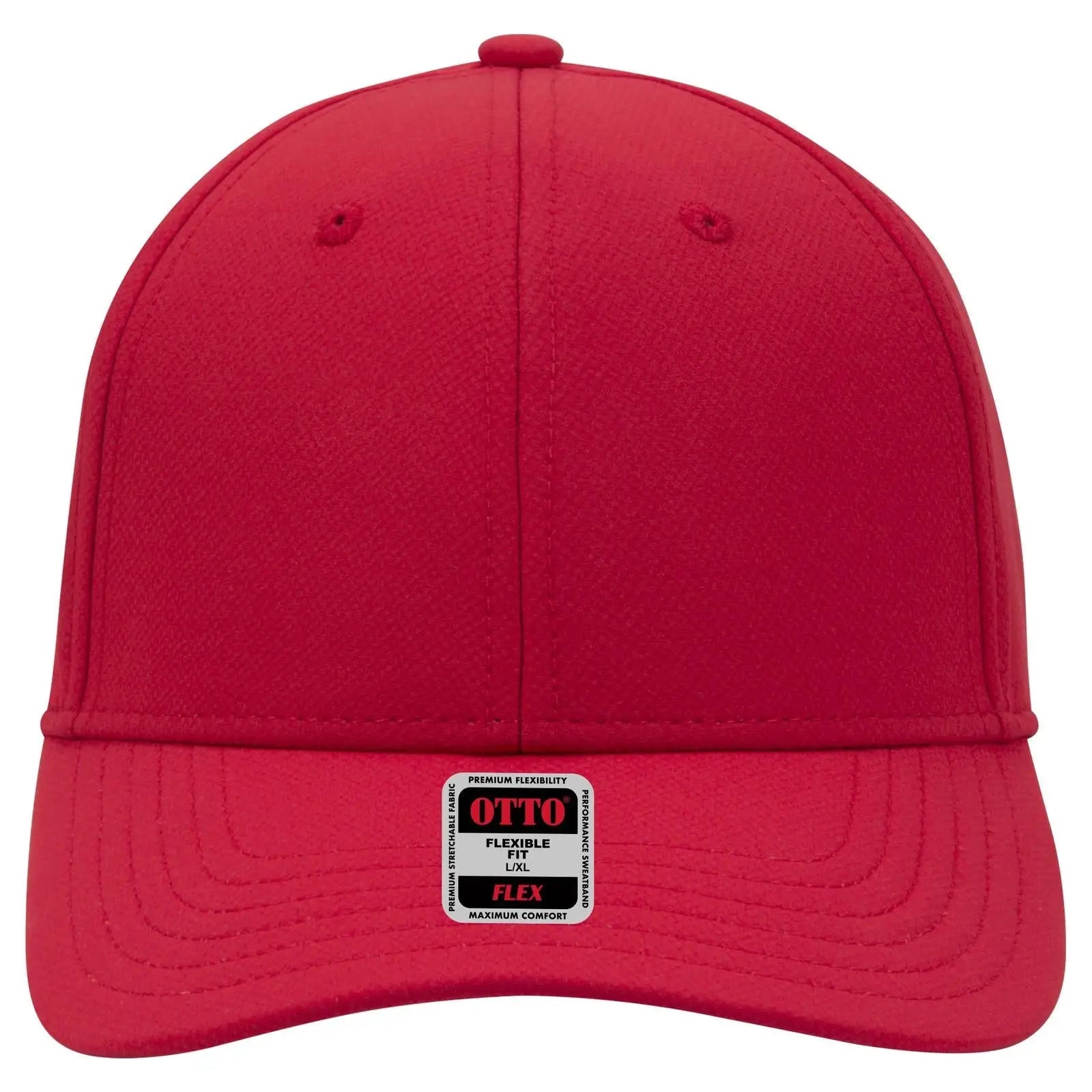 OTTO 11-1257 ’OTTO Flex’ Fitted Upf 50+ 6 Panel Low Profile Baseball Cap - Red