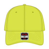 OTTO 11-1257 ’OTTO Flex’ Fitted Upf 50+ 6 Panel Low Profile Baseball Cap - N. Yellow - N. Yellow / 7 3/8’’ - 7 5/8’