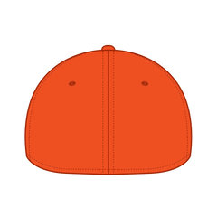 OTTO 11-1257 ’OTTO Flex’ Fitted Upf 50+ 6 Panel Low Profile Baseball Cap - N. Orange