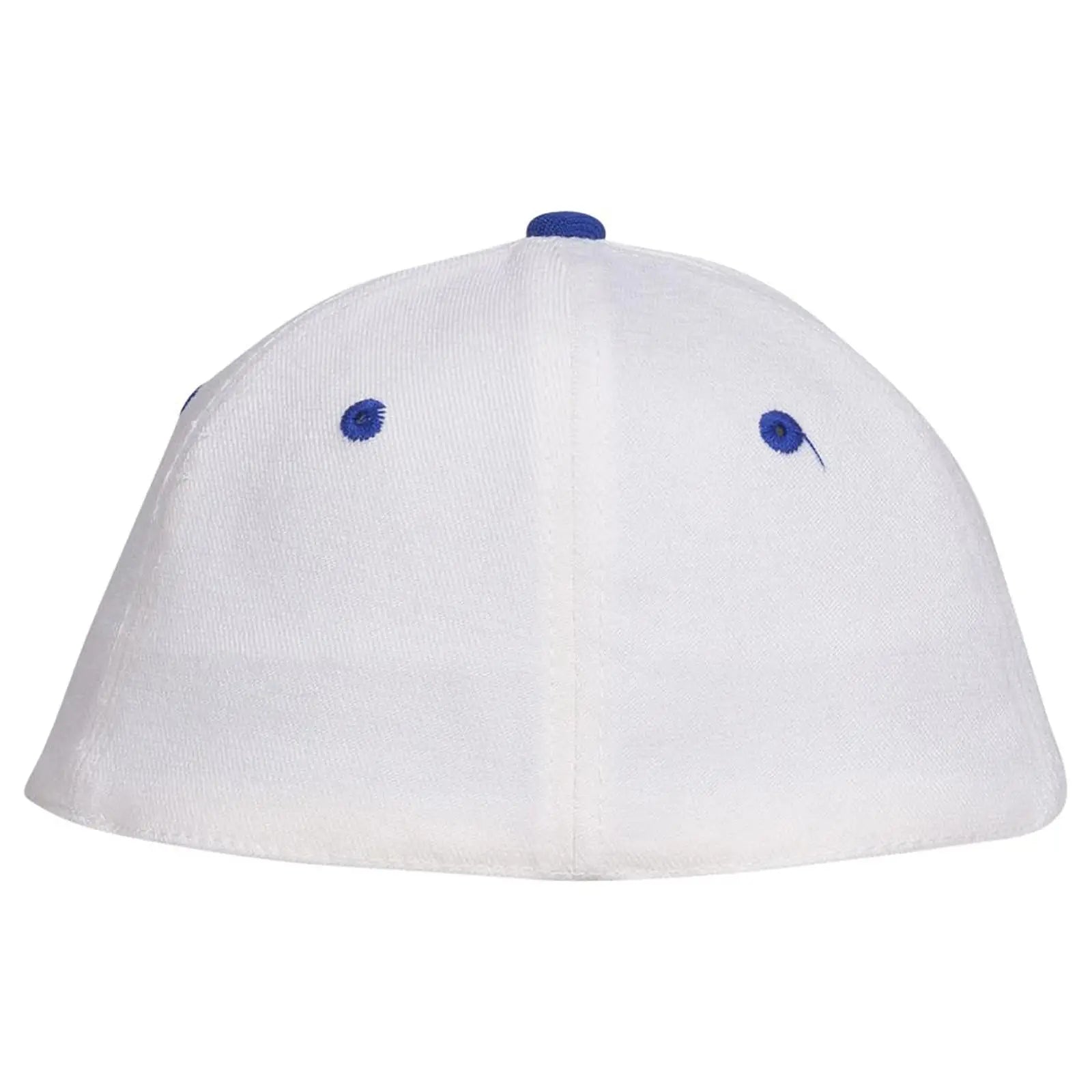 OTTO 11-194 ’OTTO Flex’ Fitted 6 Panel Low Profile Baseball Cap - Ryl/Wht - Ryl/Wht / 7 3/8’’ - 7 5/8’