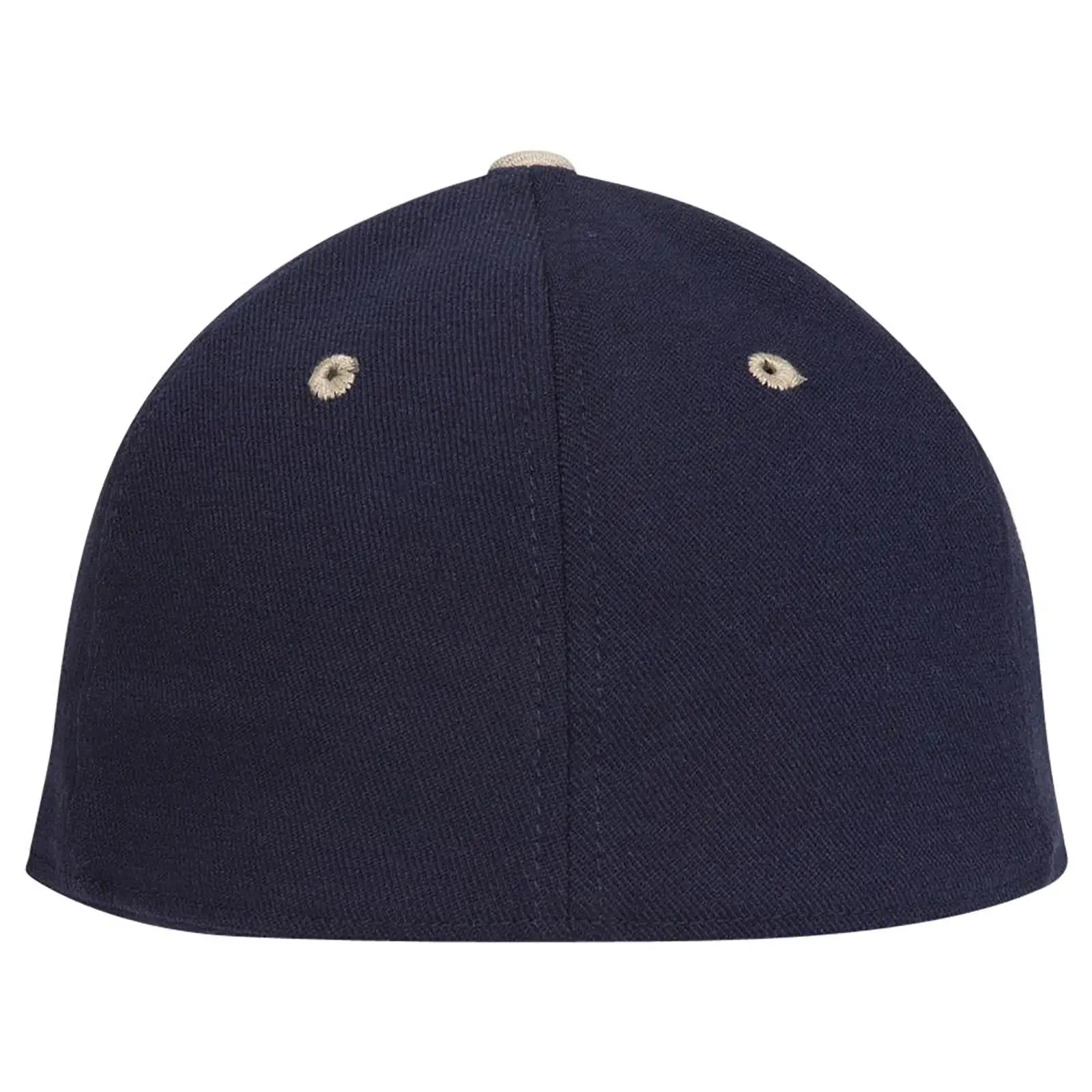 OTTO 11-194 ’OTTO Flex’ Fitted 6 Panel Low Profile Baseball Cap - Kha/Nvy