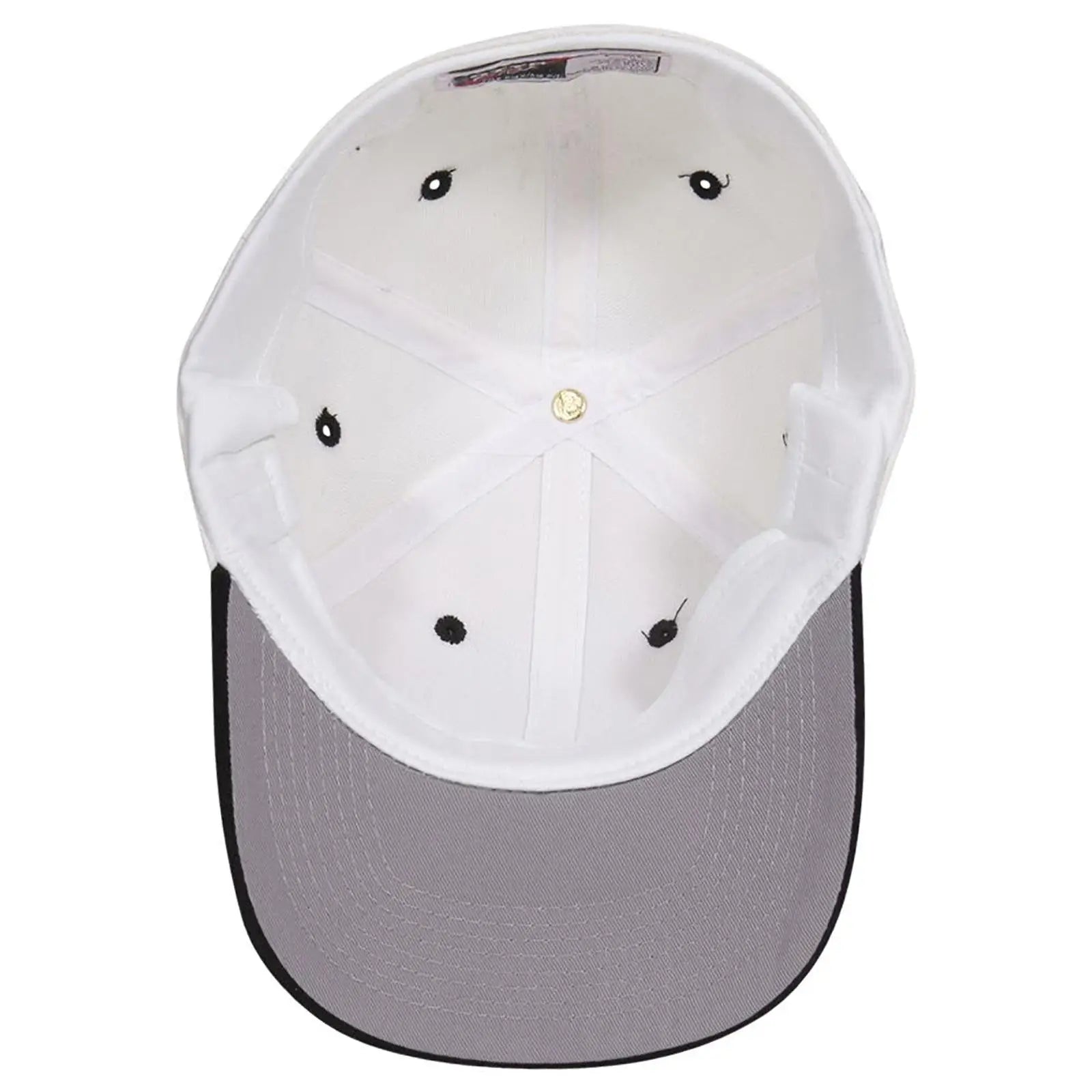 OTTO 11-194 ’OTTO Flex’ Fitted 6 Panel Low Profile Baseball Cap - Blk/Wht - Blk/Wht / 7’’ - 7 1/4’’