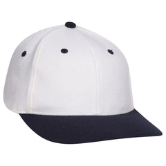 OTTO 11-194 ’OTTO Flex’ Fitted 6 Panel Low Profile Baseball Cap - Nvy/Wht
