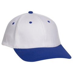 OTTO 11-194 ’OTTO Flex’ Fitted 6 Panel Low Profile Baseball Cap - Ryl/Wht - Ryl/Wht / 7 3/8’’ - 7 5/8’