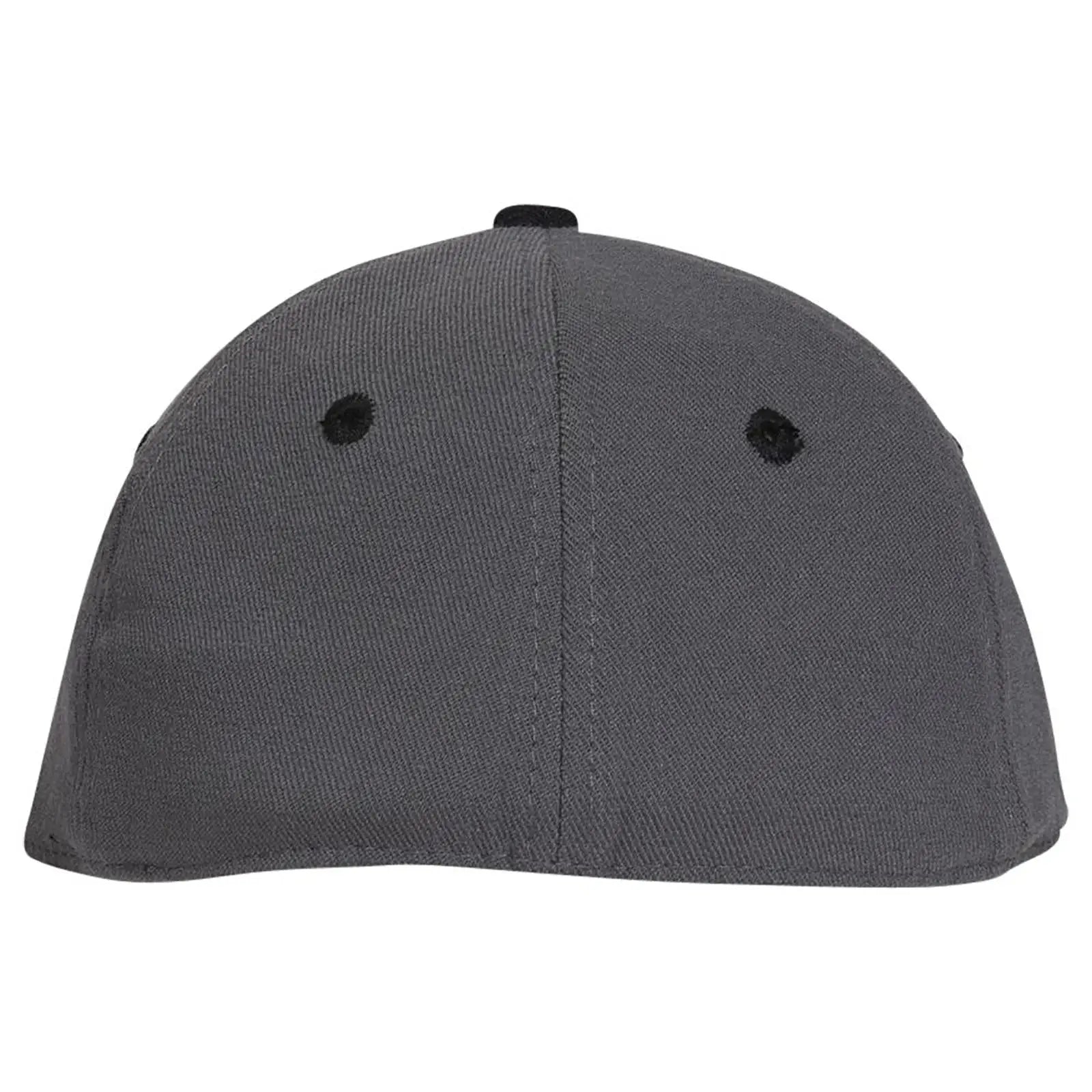 OTTO 11-194 ’OTTO Flex’ Fitted 6 Panel Low Profile Baseball Cap - Blk/Ch.Gry - Blk/Ch.Gry / 7’’ - 7 1/4’’