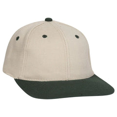 OTTO 11-194 ’OTTO Flex’ Fitted 6 Panel Low Profile Baseball Cap - Dk.Grn/Kha - Dk.Grn/Kha / 7’’ - 7 1/4’’