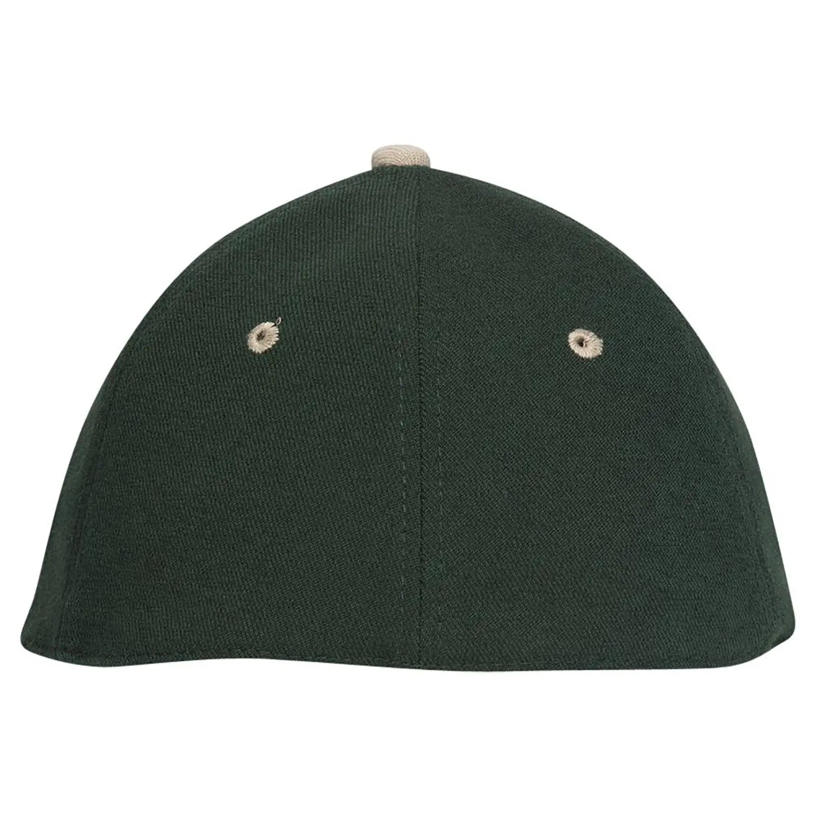 OTTO 11-194 ’OTTO Flex’ Fitted 6 Panel Low Profile Baseball Cap - Kha/Dk.Grn