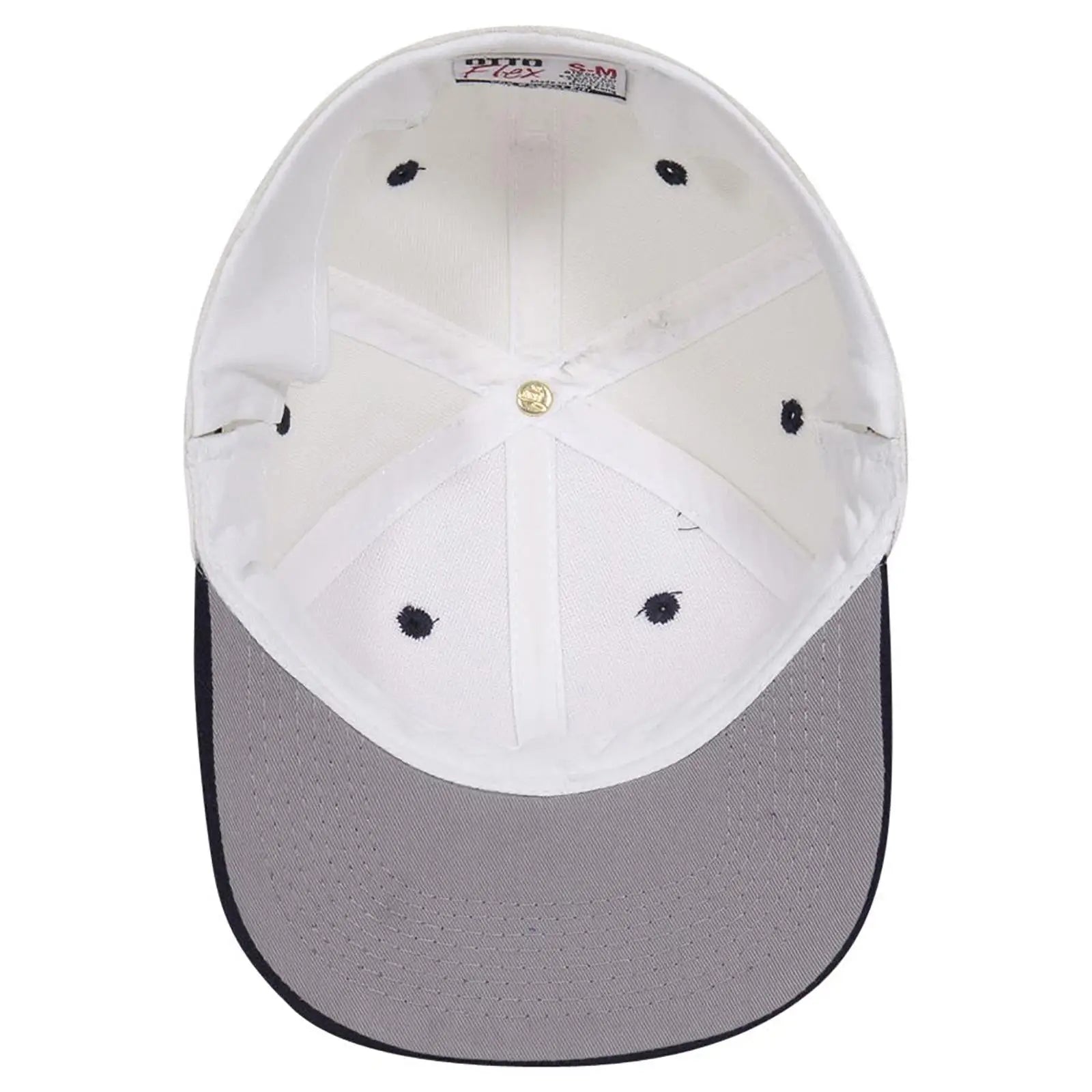 OTTO 11-194 ’OTTO Flex’ Fitted 6 Panel Low Profile Baseball Cap - Nvy/Wht