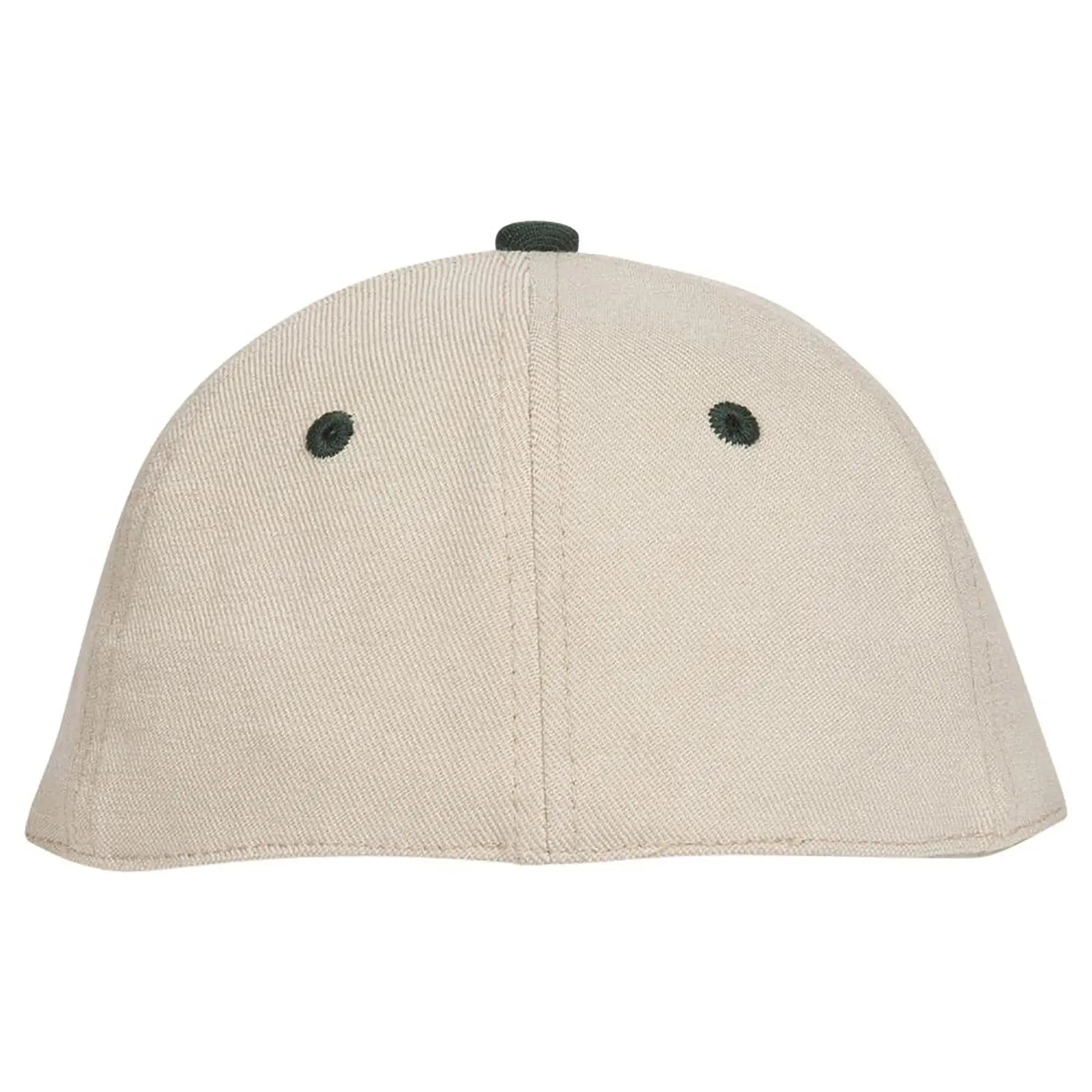 OTTO 11-194 ’OTTO Flex’ Fitted 6 Panel Low Profile Baseball Cap - Dk.Grn/Kha - Dk.Grn/Kha / 7’’ - 7 1/4’’