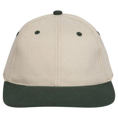 OTTO 11-194 ’OTTO Flex’ Fitted 6 Panel Low Profile Baseball Cap - Dk.Grn/Kha - Dk.Grn/Kha / 7’’ - 7 1/4’’