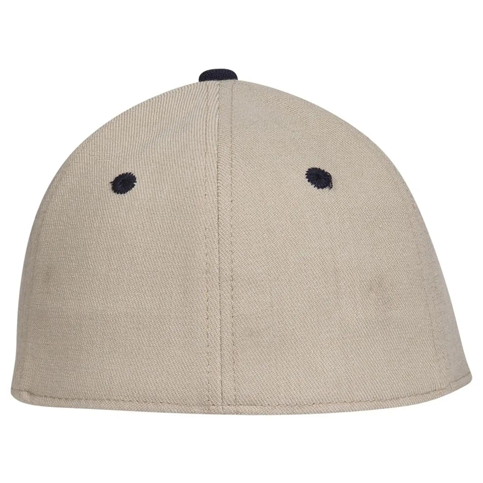 OTTO 11-194 ’OTTO Flex’ Fitted 6 Panel Low Profile Baseball Cap - Nvy/Kha - Nvy/Kha / 7’’ - 7 1/4’’
