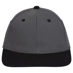 OTTO 11-194 ’OTTO Flex’ Fitted 6 Panel Low Profile Baseball Cap - Blk/Ch.Gry - Blk/Ch.Gry / 7’’ - 7 1/4’’
