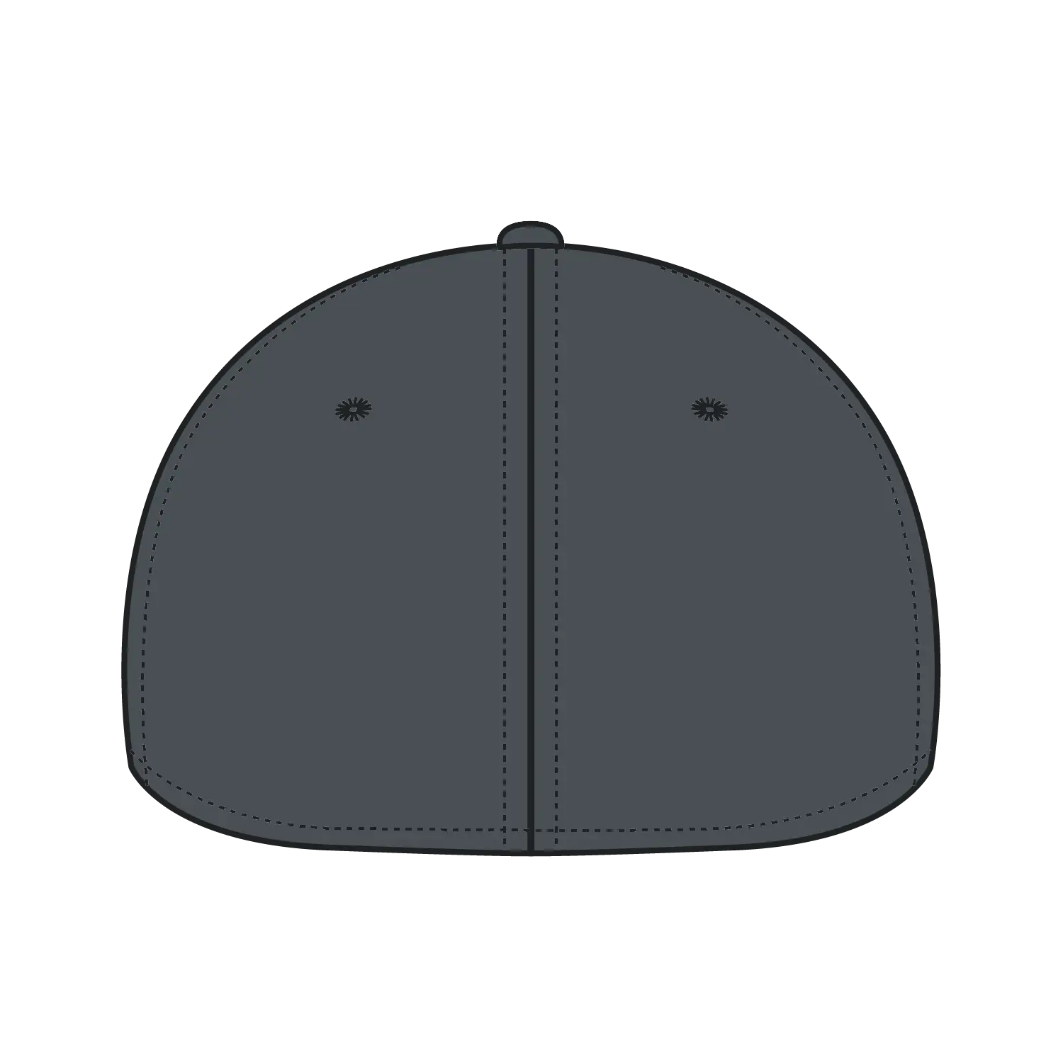 OTTO 11-194 ’OTTO Flex’ Fitted 6 Panel Low Profile Baseball Cap - Char. Gray - Char. Gray / 7’’ - 7 1/4’’