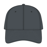 OTTO 11-194 ’OTTO Flex’ Fitted 6 Panel Low Profile Baseball Cap - Char. Gray - Char. Gray / 7’’ - 7 1/4’’