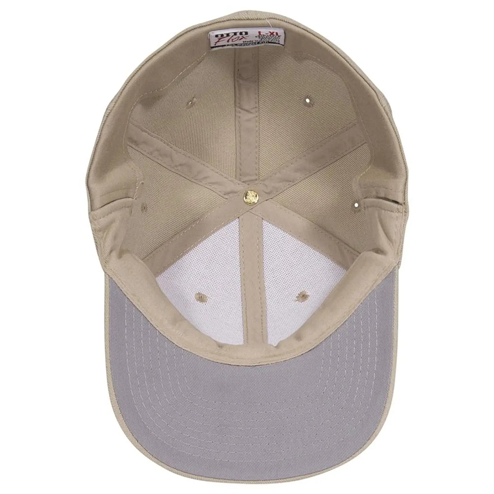 OTTO 11-194 ’OTTO Flex’ Fitted 6 Panel Low Profile Baseball Cap - Khaki