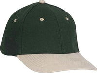OTTO 11-194 Stretchable Wool Blend Low Profile Pro Style Cap - Khaki Dark Green - Khaki Forest / S/M
