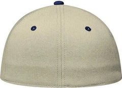 OTTO 11-194 Stretchable Wool Blend Low Profile Pro Style Cap - Navy Khaki - Navy Khaki / S/M