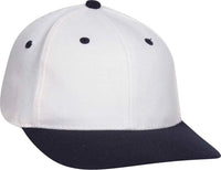 OTTO 11-194 Stretchable Wool Blend Low Profile Pro Style Cap - Navy White - Navy White / S/M