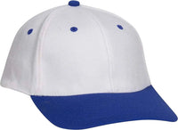 OTTO 11-194 Stretchable Wool Blend Low Profile Pro Style Cap - Royal White - Royal White / L/XL