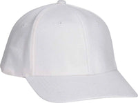 OTTO 11-194 Stretchable Wool Blend Low Profile Pro Style Cap - White - White / S/M