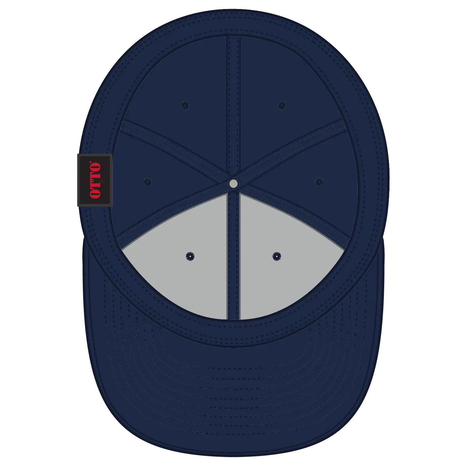 OTTO 11-421 ’OTTO Flex’ Fitted 6 Panel Low Profile Baseball Cap - Navy - Navy / 7’’ - 7 1/4’’