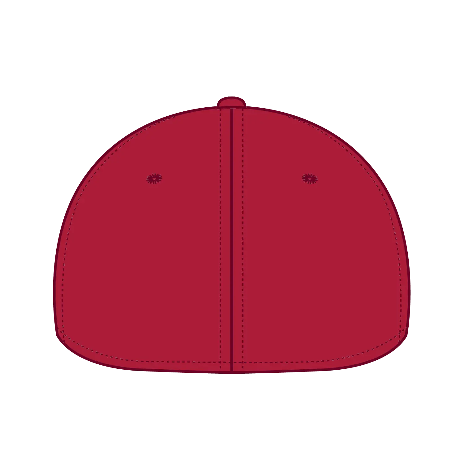 OTTO 11-421 ’OTTO Flex’ Fitted 6 Panel Low Profile Baseball Cap - Red - Red / 7’’ - 7 1/4’’