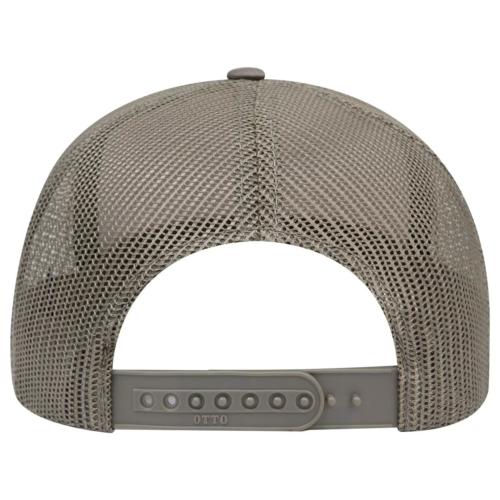 OTTO 112-1 6 Panel Mid Profile Mesh Back Trucker Cap - 215221- Ol.Grn/Lt.Khk/Ol.Grn - 215221- Ol.Grn/Lt.Khk/Ol.Grn / 7
