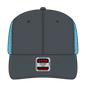 OTTO 112-1 6 Panel Mid Profile Mesh Back Trucker Cap - Ch.Gry/CH.Gry/N.Blu - Ch.Gry/CH.Gry/N.Blu / 7 3/8’’ - 7 5/8’’