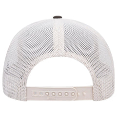 OTTO 112-1 6 Panel Mid Profile Mesh Back Trucker Cap - Dk.Ol.Grn/Dk.Ol.Grn/Lt.Khk - Dk.Ol.Grn/Dk.Ol.Grn/Lt.Khk / 7
