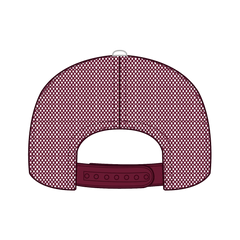 OTTO 112-1 6 Panel Mid Profile Mesh Back Trucker Cap - Burg.Marn/Wht/Bur.Marn - Burg.Marn/Wht/Bur.Marn / 7 3/8’’ - 7