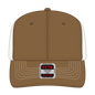 OTTO 112-1 6 Panel Mid Profile Mesh Back Trucker Cap - Coy.Brn/Coy.Brn/Lt.Khk - Coy.Brn/Coy.Brn/Lt.Khk / 7 3/8’’ - 7