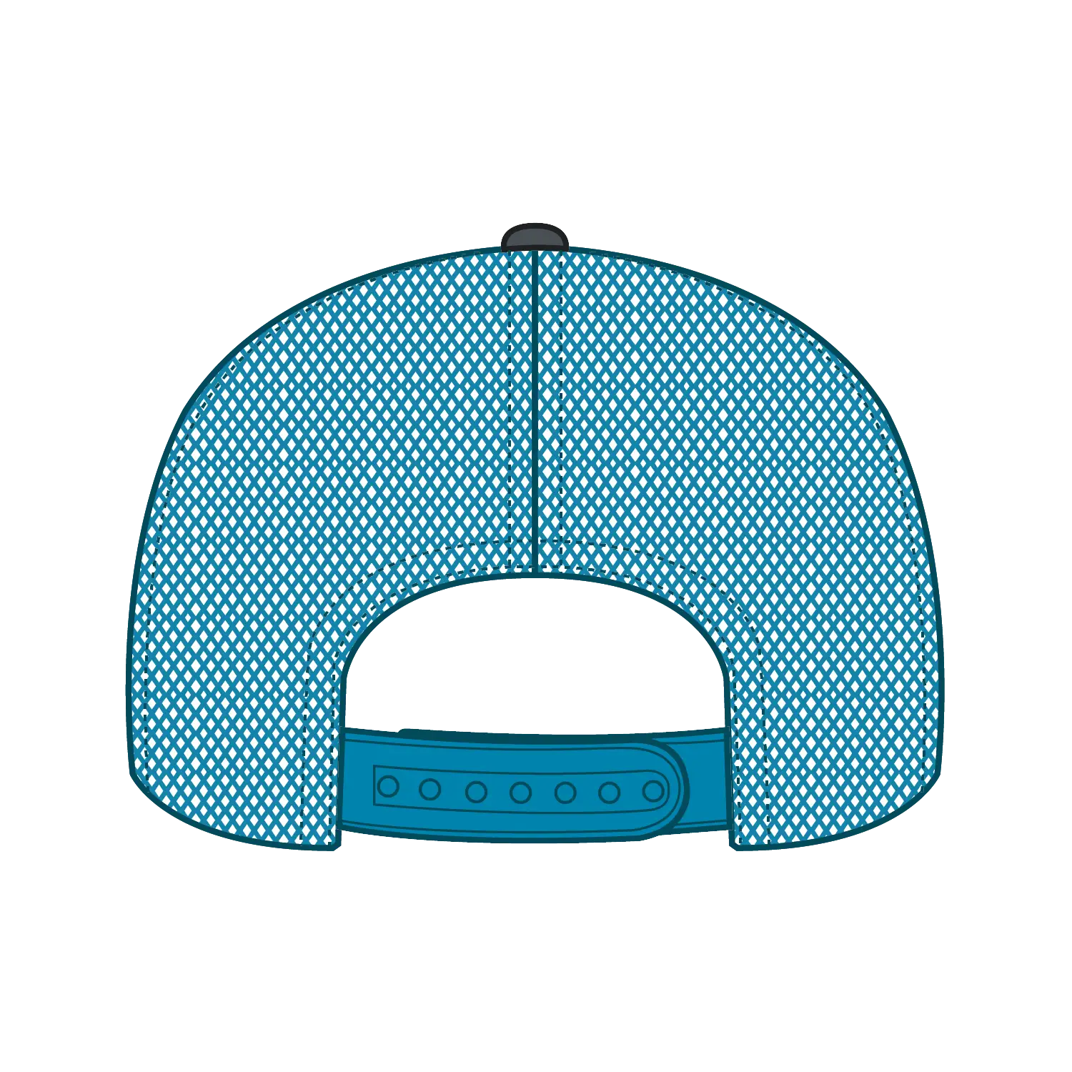 OTTO 112-1 6 Panel Mid Profile Mesh Back Trucker Cap - Ch.Gry/CH.Gry/N.Blu - Ch.Gry/CH.Gry/N.Blu / 7 3/8’’ - 7 5/8’’