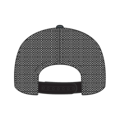 OTTO 112-1 6 Panel Mid Profile Mesh Back Trucker Cap - Blk/Ch.Gry/Blk - Blk/Ch.Gry/Blk / 7 3/8’’ - 7 5/8’’