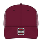 OTTO 112-1 6 Panel Mid Profile Mesh Back Trucker Cap - Burg. Marn - Burg. Marn / 7 3/8’’ - 7 5/8’’