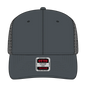 OTTO 112-1 6 Panel Mid Profile Mesh Back Trucker Cap - Ch.Gry/Ch.Gry/Blk - Ch.Gry/Ch.Gry/Blk / 7 3/8’’ - 7 5/8’’