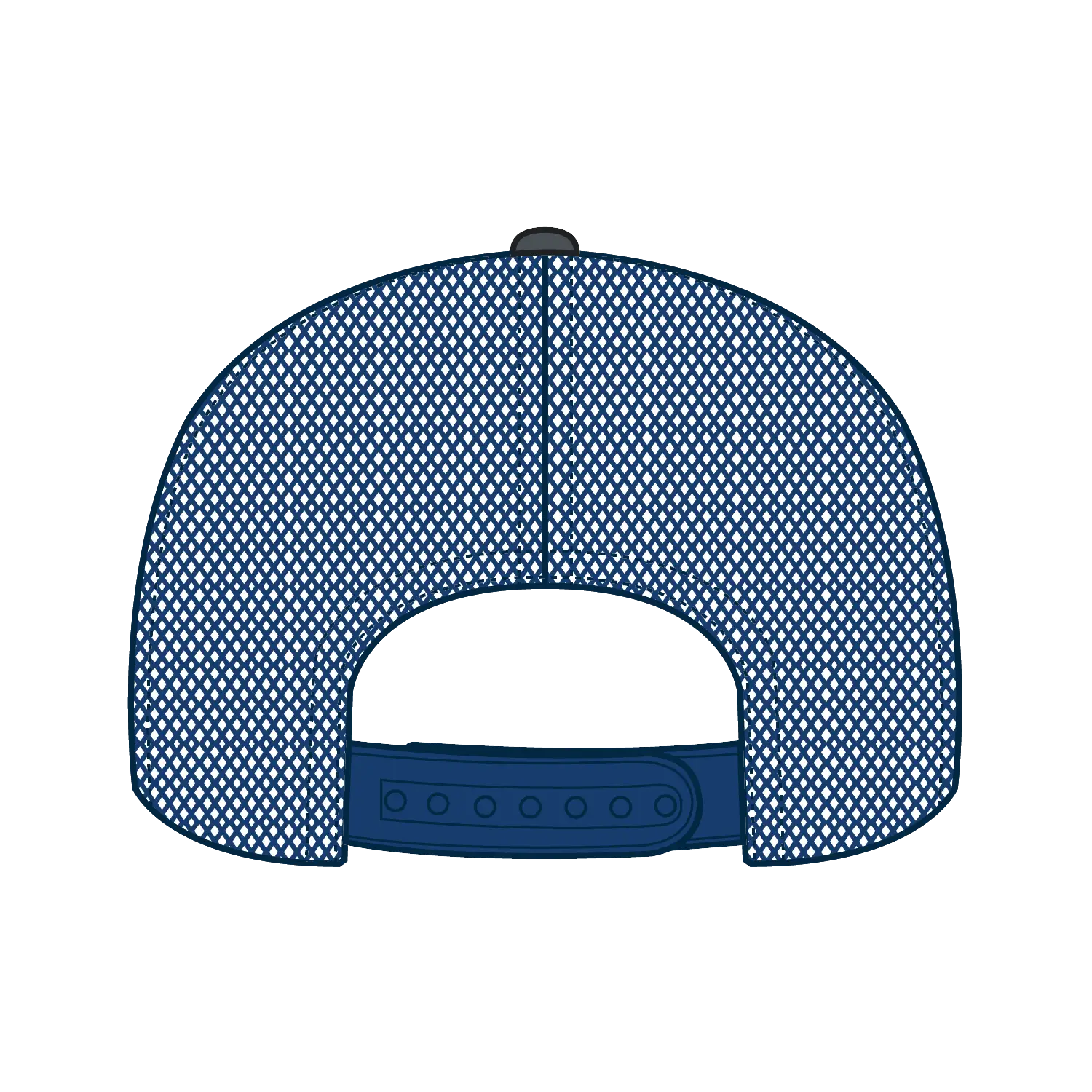 OTTO 112-1 6 Panel Mid Profile Mesh Back Trucker Cap - Ch.Gry/Ch.Gry/Ryl - Ch.Gry/Ch.Gry/Ryl / 7 3/8’’ - 7 5/8’’