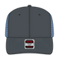 OTTO 112-1 6 Panel Mid Profile Mesh Back Trucker Cap - Ch.Gry/Ch.Gry/Ryl - Ch.Gry/Ch.Gry/Ryl / 7 3/8’’ - 7 5/8’’