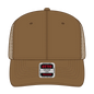OTTO 112-1 6 Panel Mid Profile Mesh Back Trucker Cap - Coyote Brown - Coyote Brown / 7 3/8’’ - 7 5/8’’