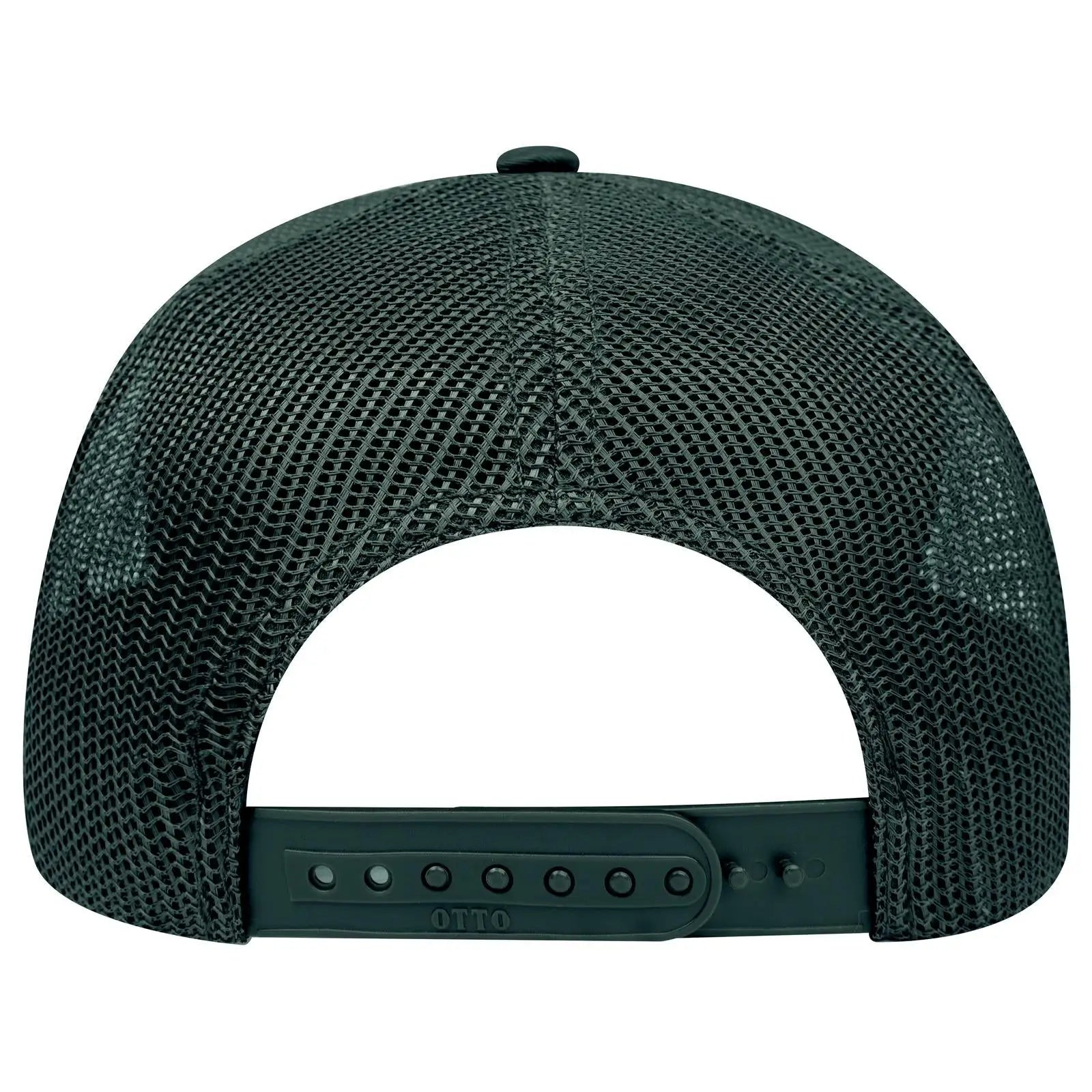 OTTO 112-1 6 Panel Mid Profile Mesh Back Trucker Cap - Dk. Green