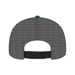 OTTO 112-1 6 Panel Mid Profile Mesh Back Trucker Cap - Kly/Kly/Blk - Kly/Kly/Blk / 7 3/8’’ - 7 5/8’’