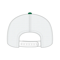 OTTO 112-1 6 Panel Mid Profile Mesh Back Trucker Cap - Kly/Kly/Wht - Kly/Kly/Wht / 7 3/8’’ - 7 5/8’’