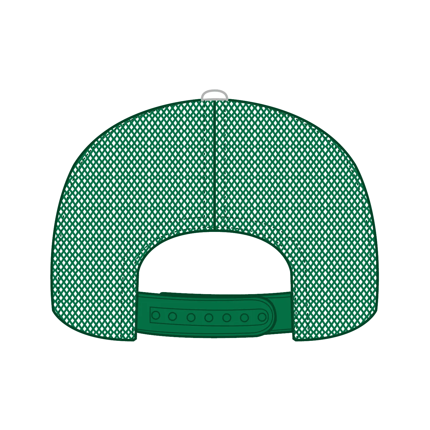 OTTO 112-1 6 Panel Mid Profile Mesh Back Trucker Cap - Kly/Wht/Kly - Kly/Wht/Kly / 7 3/8’’ - 7 5/8’’