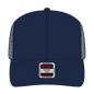 OTTO 112-1 6 Panel Mid Profile Mesh Back Trucker Cap - Navy - Navy / 7 3/8’’ - 7 5/8’’
